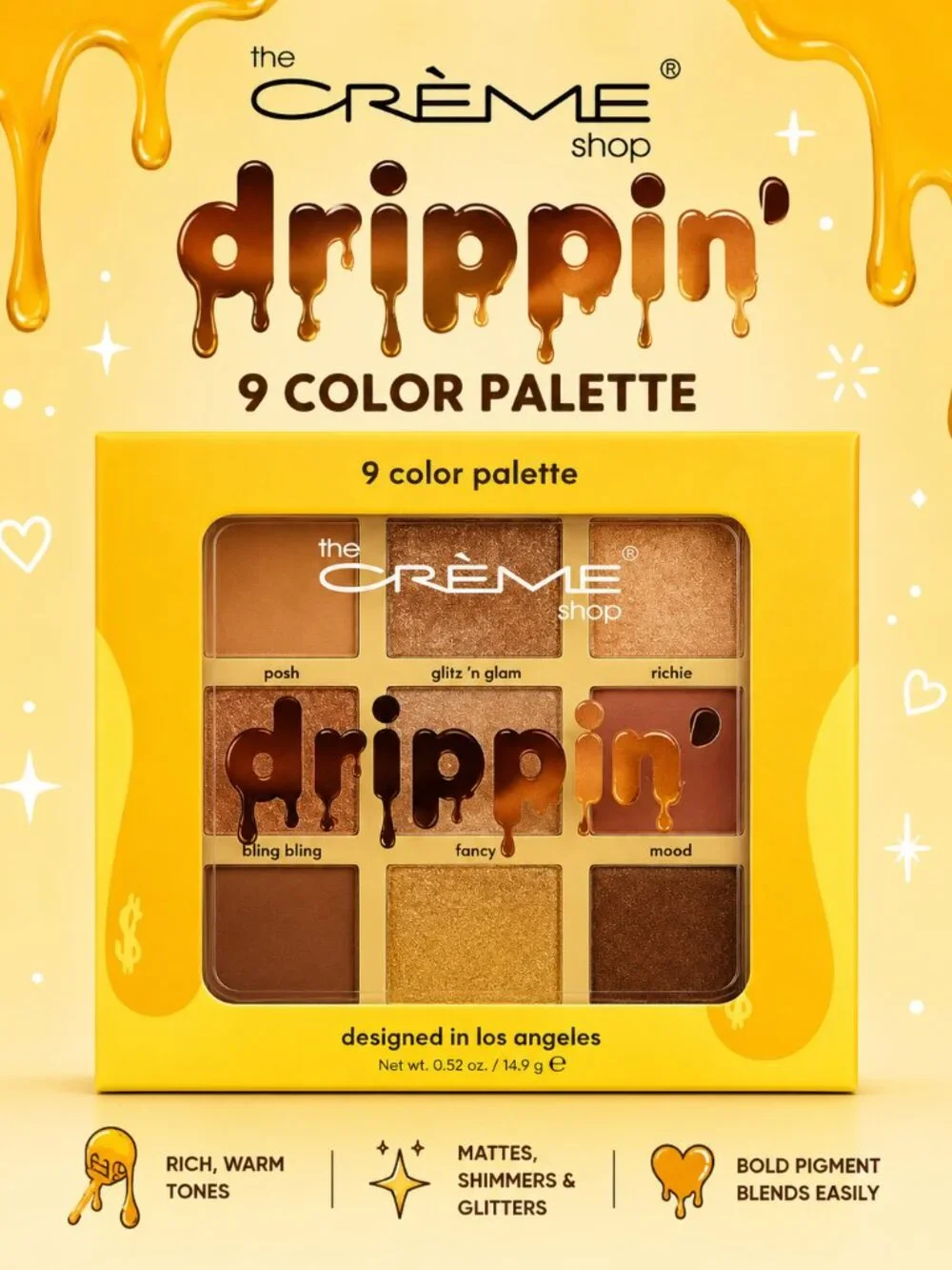 The Crème Shop Drippin’ 9-Color Eyeshadow Palette – New
